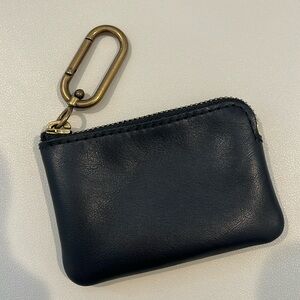 Madewell The Leather Carabiner Mini Pouch